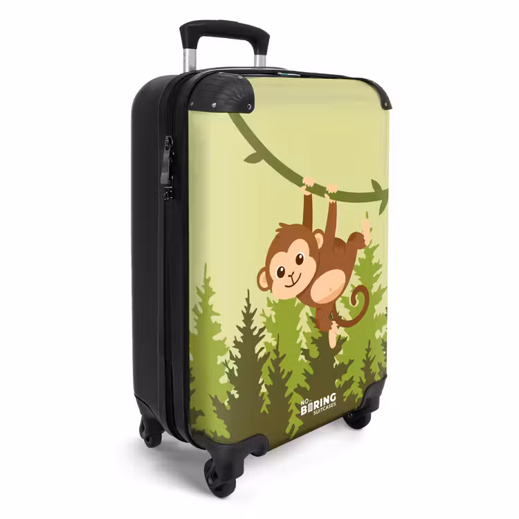 Suitcase - Monkey - Jungle - Green — 2