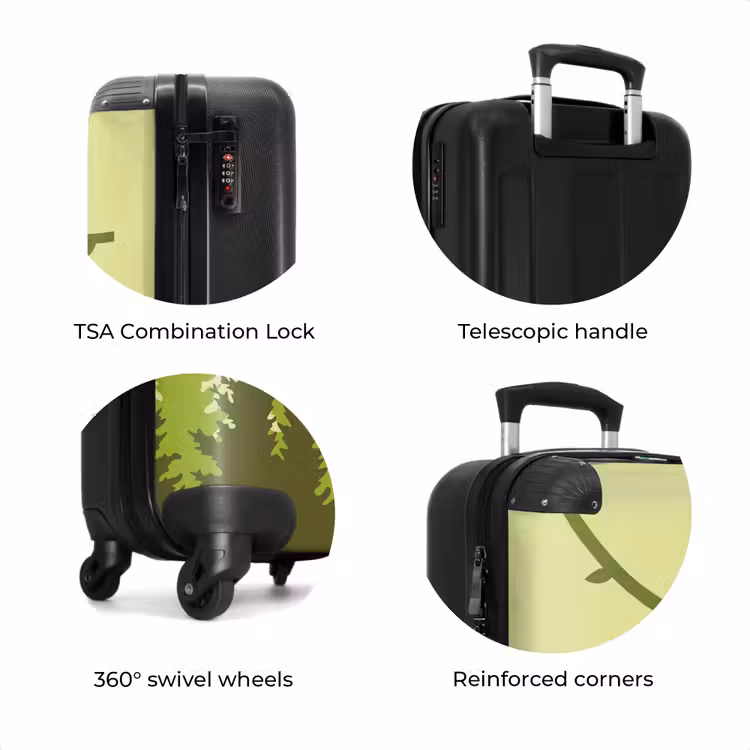 Suitcase - Monkey - Jungle - Green — 8