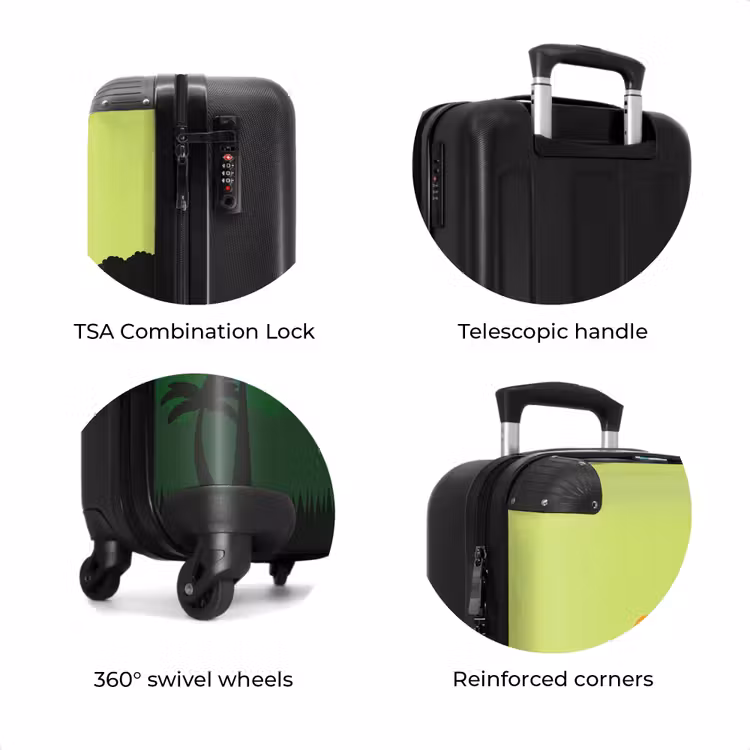 Suitcase - Tiger - Jungle - Green — 8