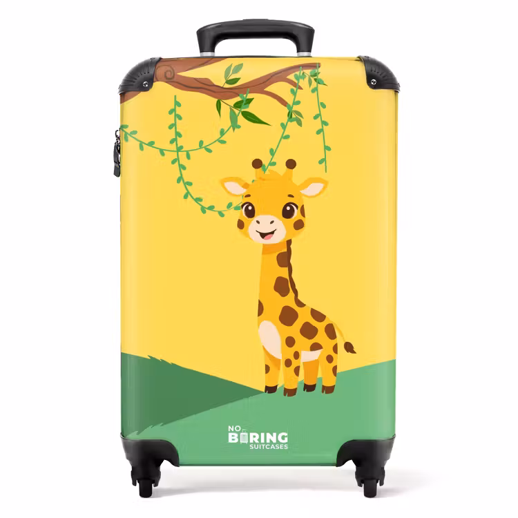 Suitcase - Giraffe - Jungle - Yellow — 1