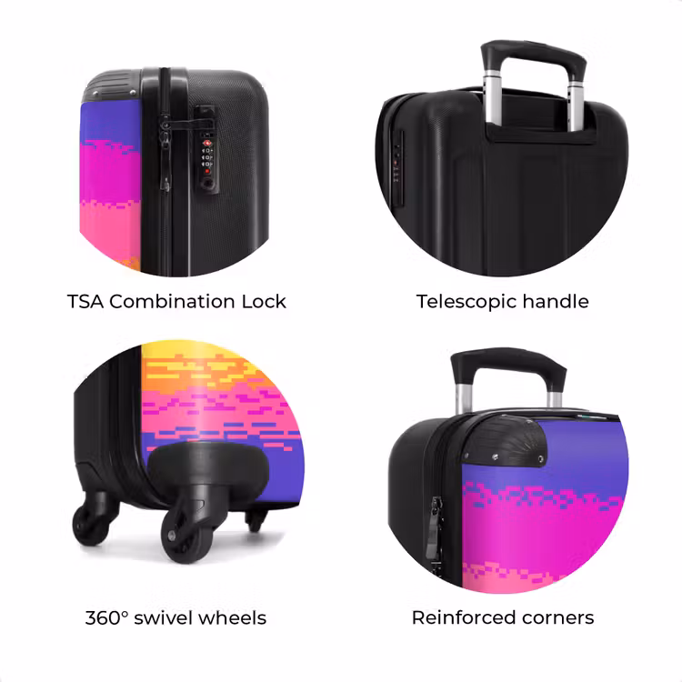 Suitcase - Sunset - Pink - Purple — 8