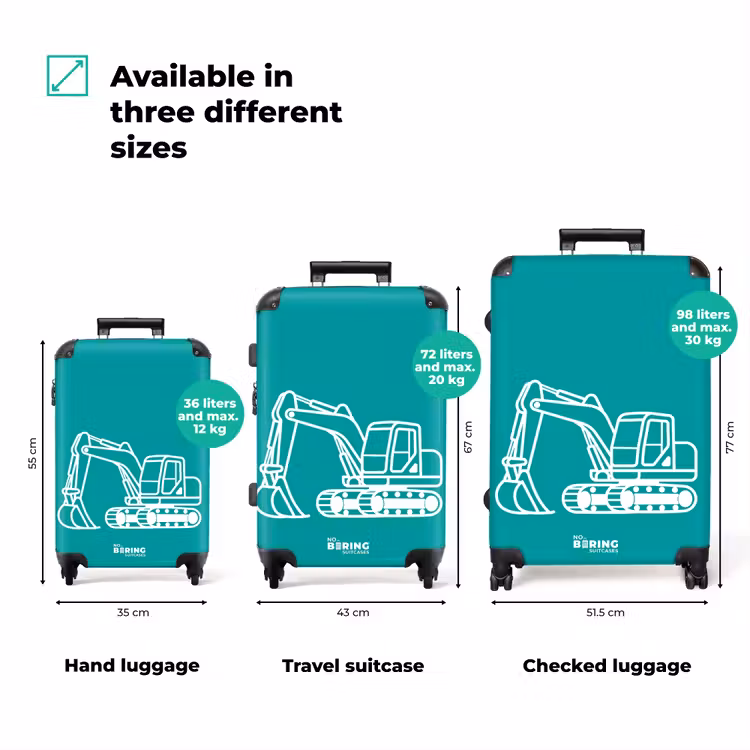 Suitcase - Crane Machine - Blue - White — 1