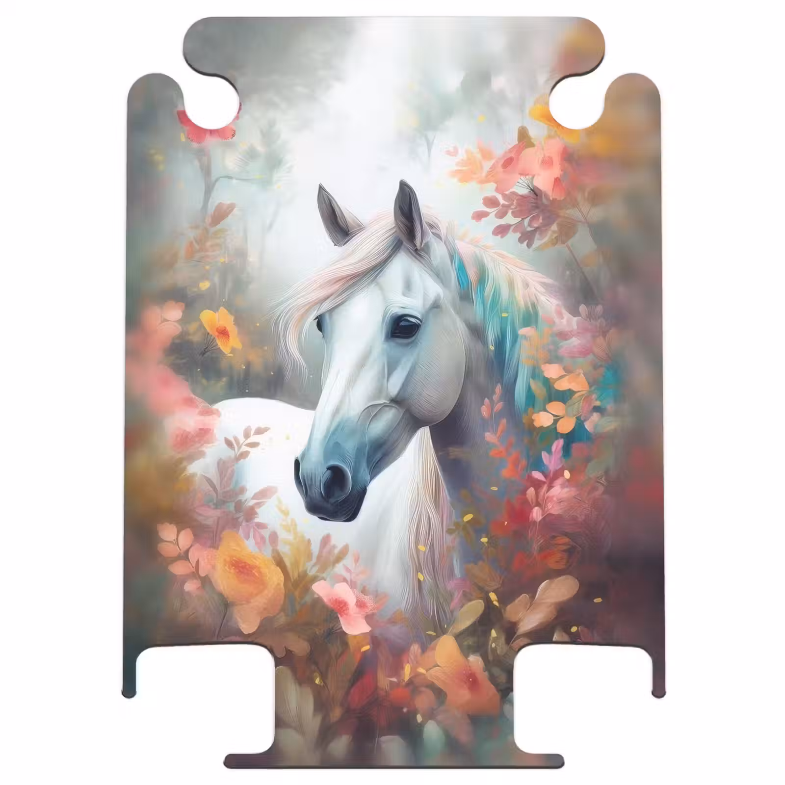 CaseSwap™ - White horse surrounded by flowers — 1
