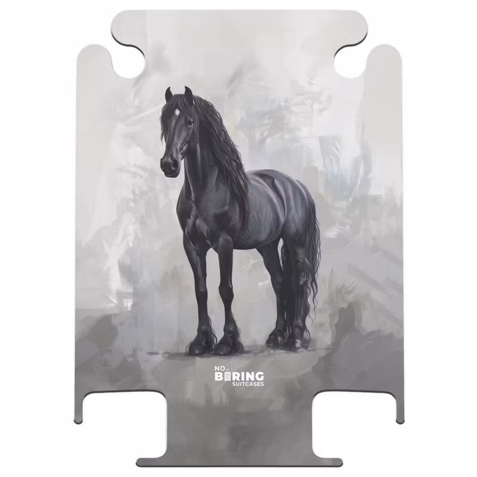CaseSwap™ - Static Portrait of a Black Horse — 1