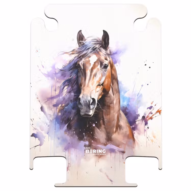 CaseSwap™ - Watercolor horse with colorful splashes — 1