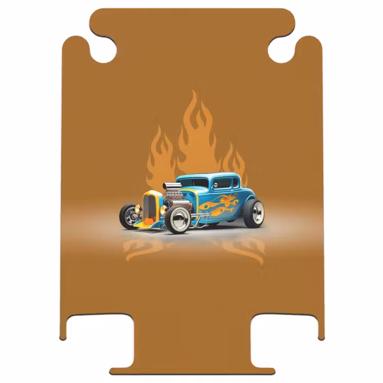 CaseSwap™ - Blue car with yellow flames — 1