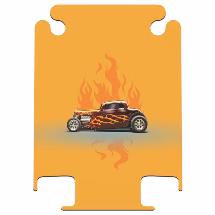 CaseSwap™ - Brown car with yellow flames — 1