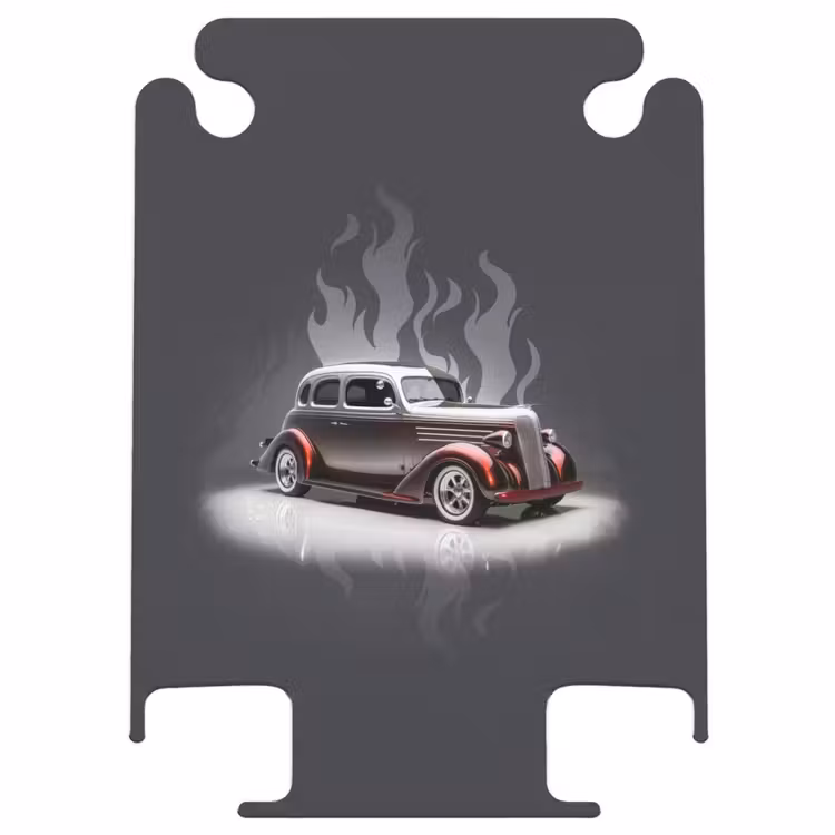 CaseSwap™ - Gray car with gray flames — 1