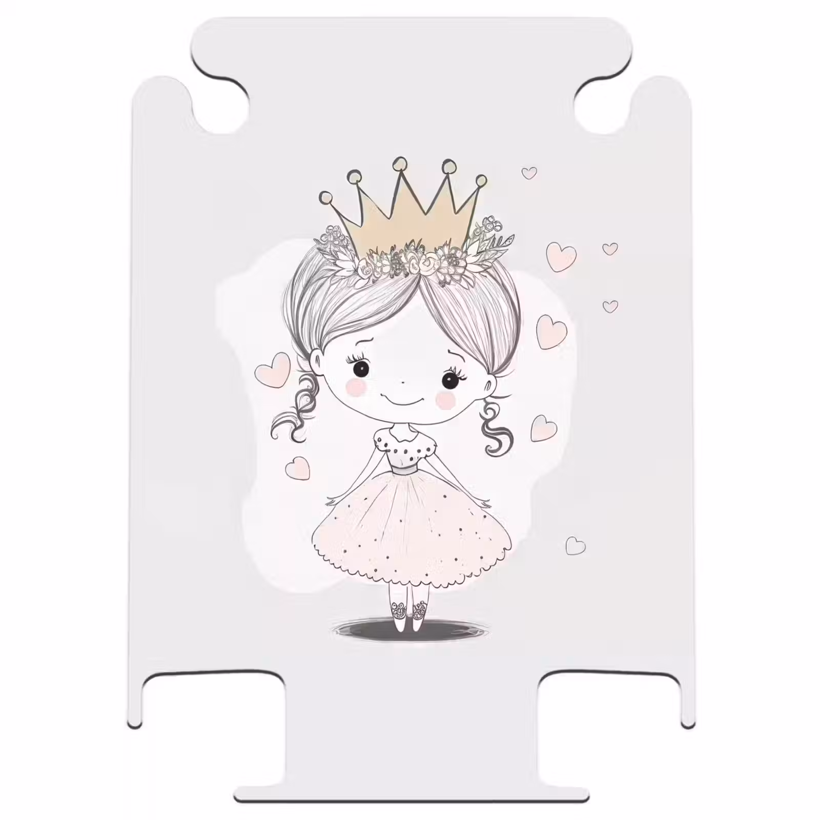 CaseSwap™ - Princess with crown and pink hearts — 1