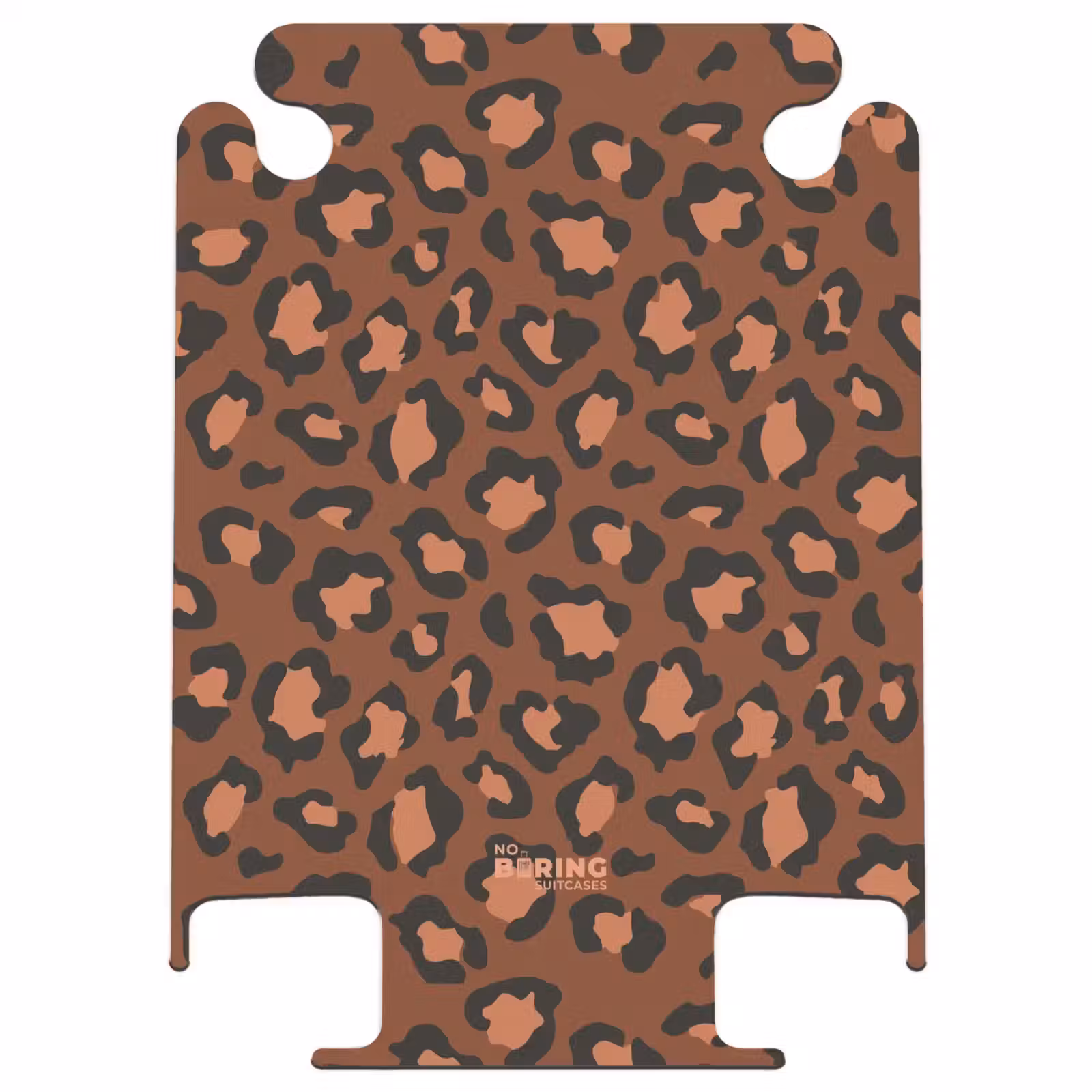 CaseSwap™ - Animal prints - Panther print suitcase in maroon and black/terracotta — 1