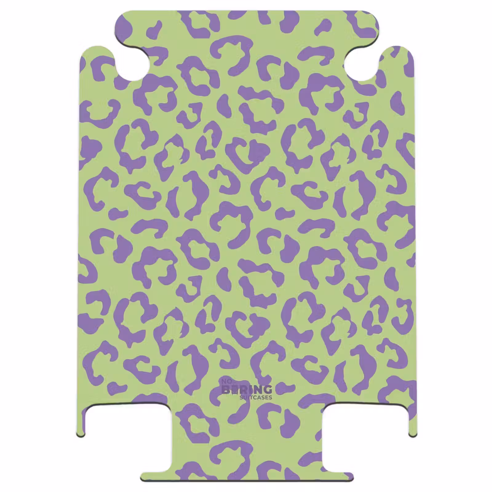 CaseSwap™ - Animal prints - Panther print suitcase in purple and green — 1