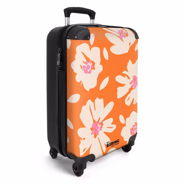 CaseSwap - Pastel flowers - Cream with orange — 2