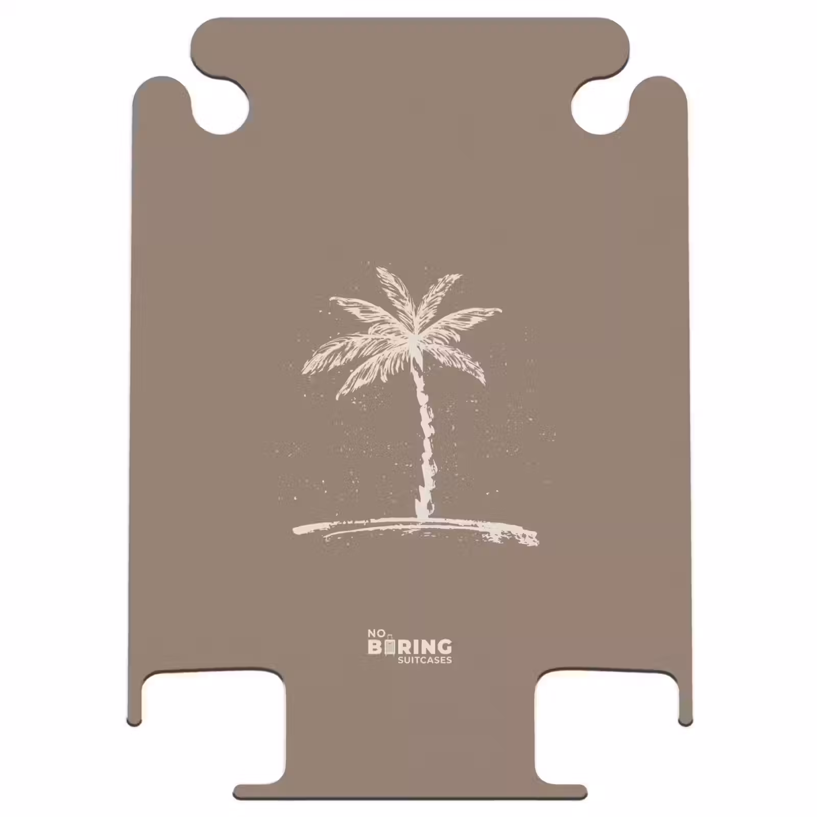 CaseSwap - Palm trees - Palm tree on taupe brown background — 1