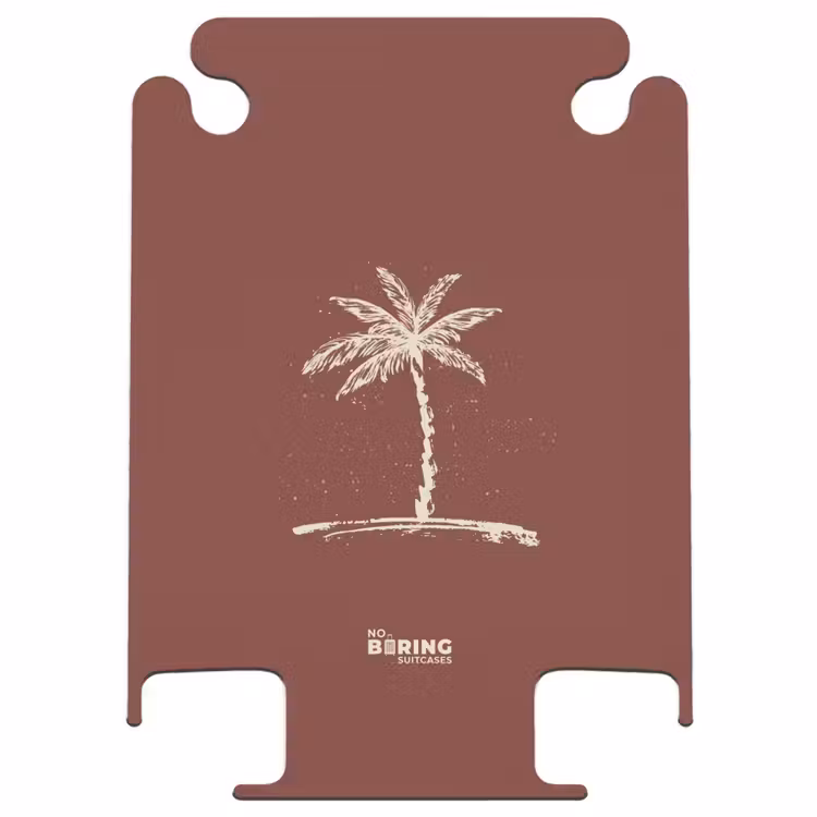 CaseSwap™ - Palm trees - Palm tree on mahogany brown background — 1