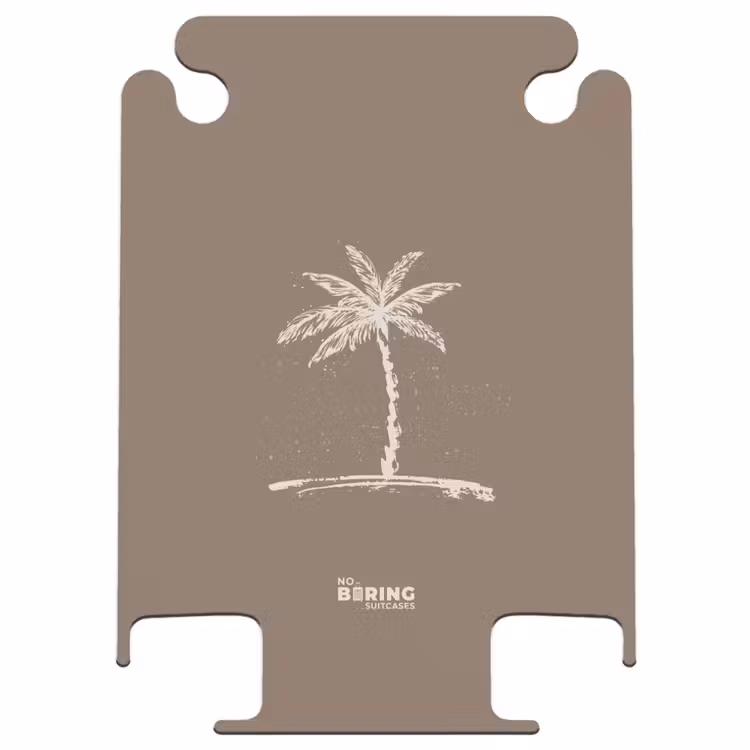 CaseSwap - Palm trees - Palm tree on taupe brown background — 1