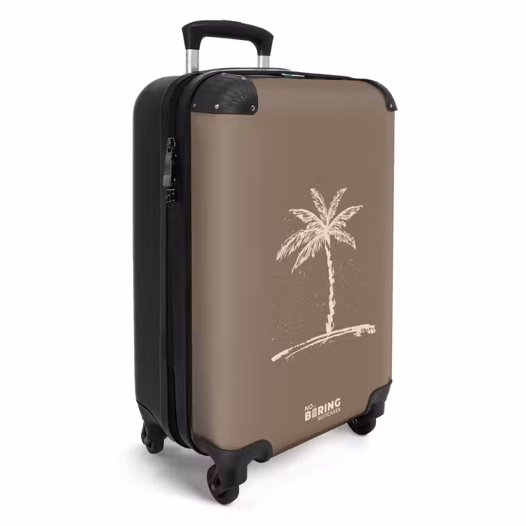 CaseSwap - Palm trees - Palm tree on taupe brown background — 2