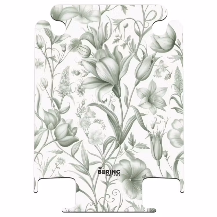 CaseSwap™ - Vintage flowers - light green with white — 1