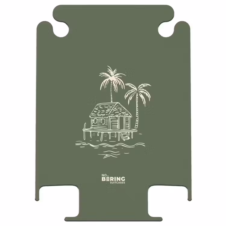 CaseSwap™ - Palm trees - Island on olive green background — 1
