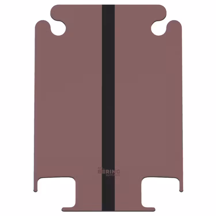 CaseSwap - Minimal - Chestnut brown with black stripe — 1