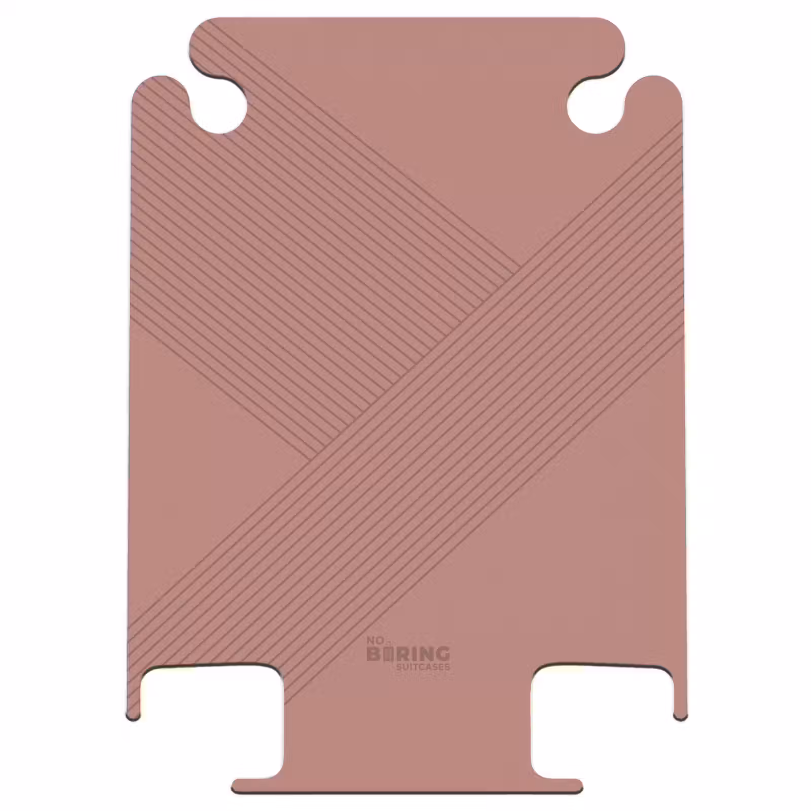 CaseSwap™ - Minimal - Crossing lines on warm terracota — 1