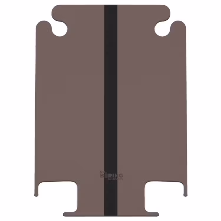 CaseSwap™ - Minimal - Dark brown with black stripe — 1