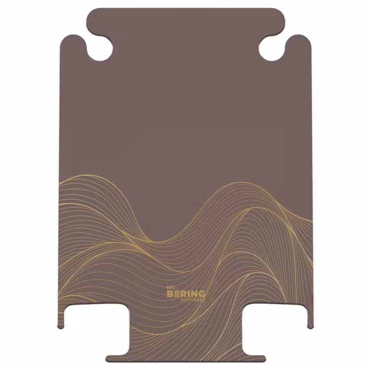 CaseSwap™ - Minimal - Dark brown with gold waves — 1