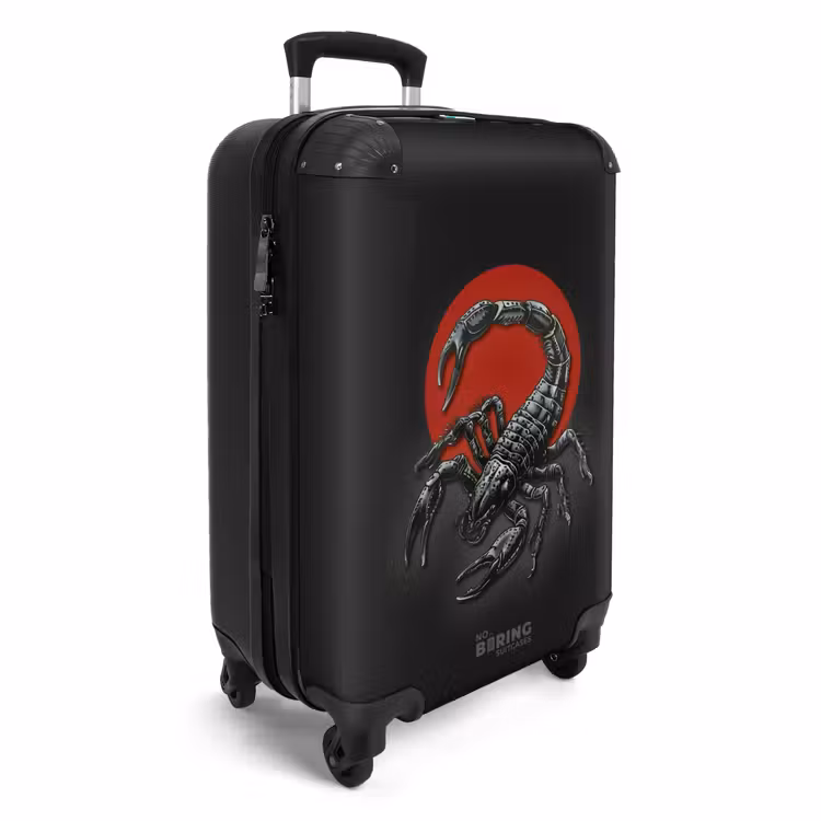 CaseSwap - Tattoo style- Realistic scorpion on black and red background — 2