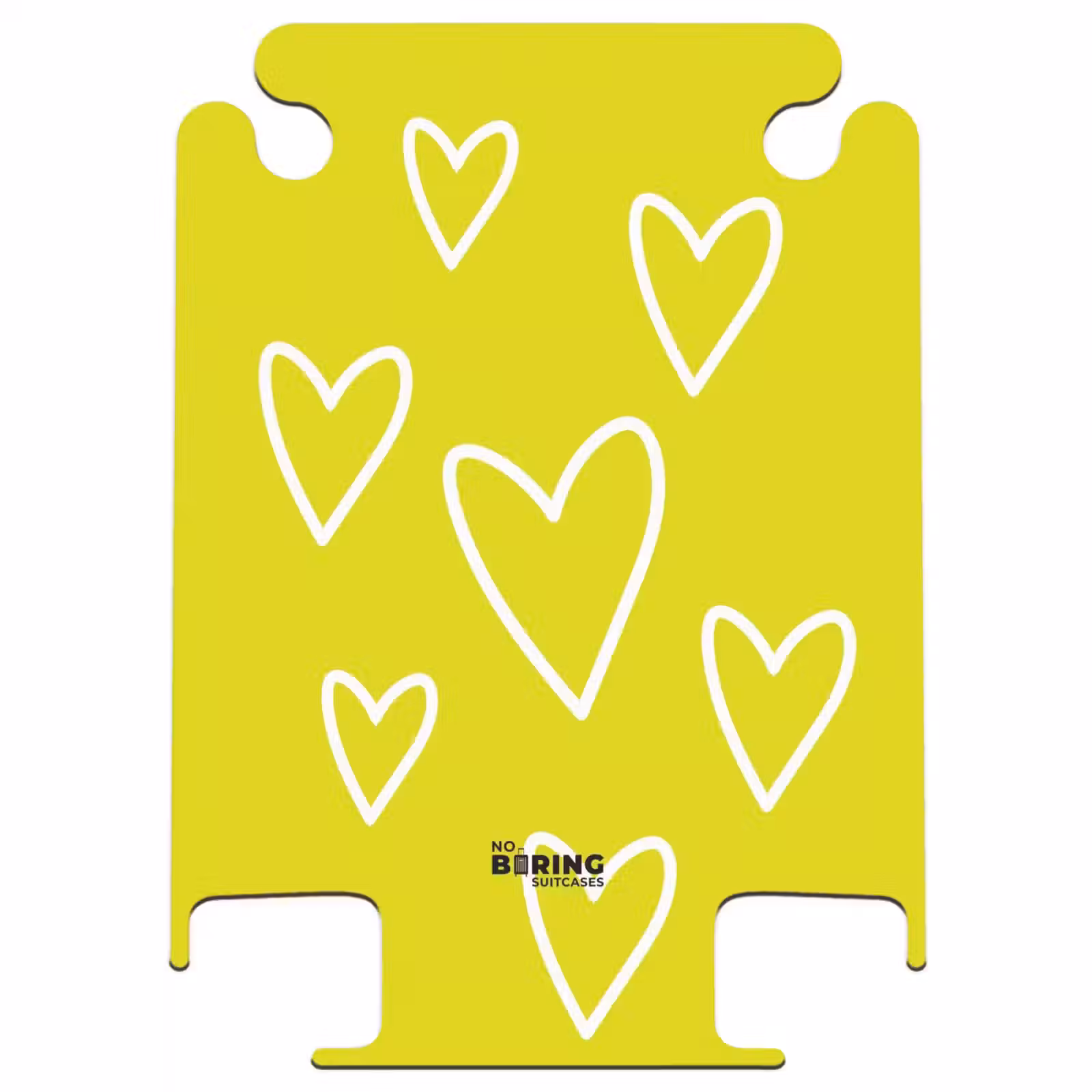 CaseSwap - Patterns - Floating hearts on lemon yellow — 1