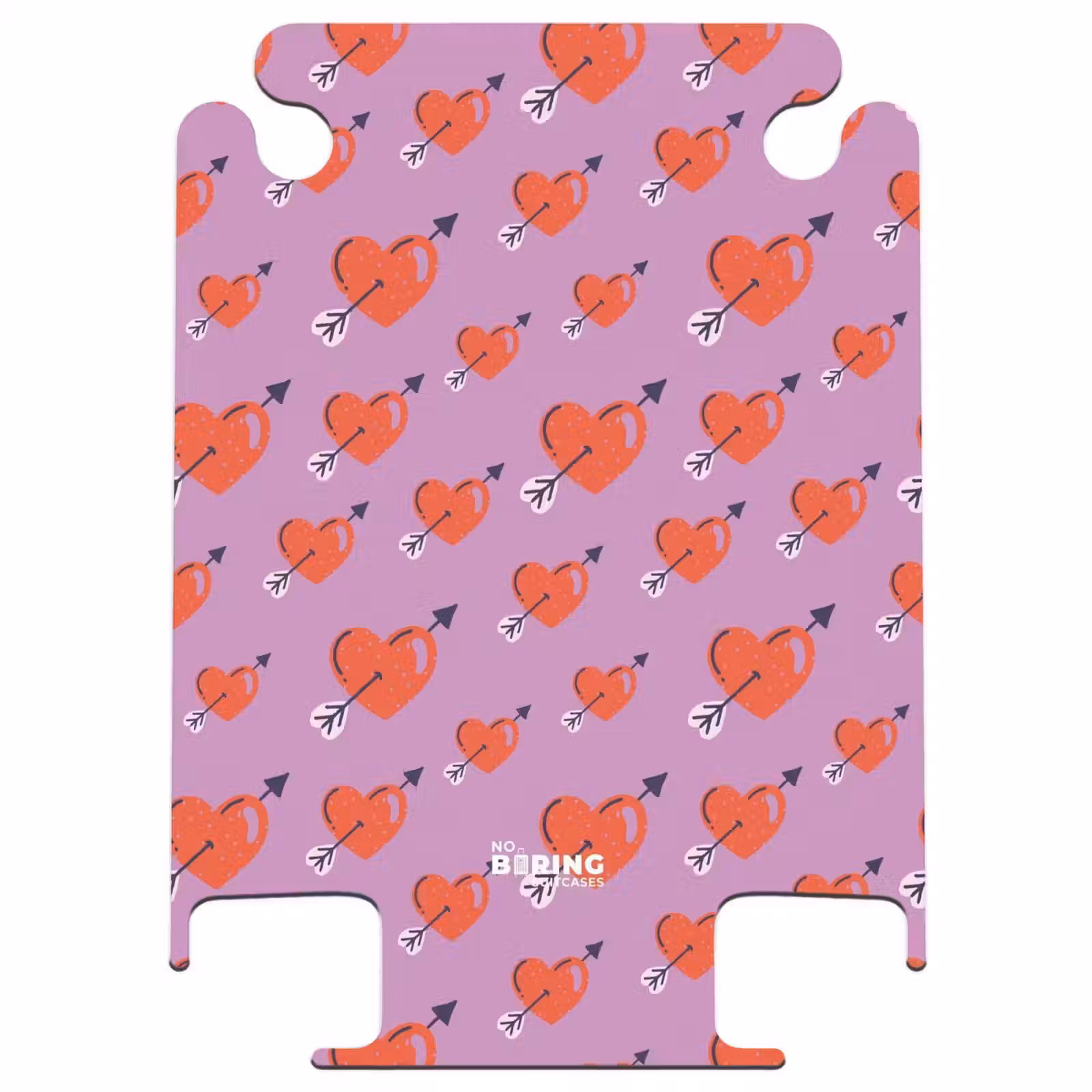CaseSwap - Patterns - Pattern of red hearts with arrows on purple background — 1