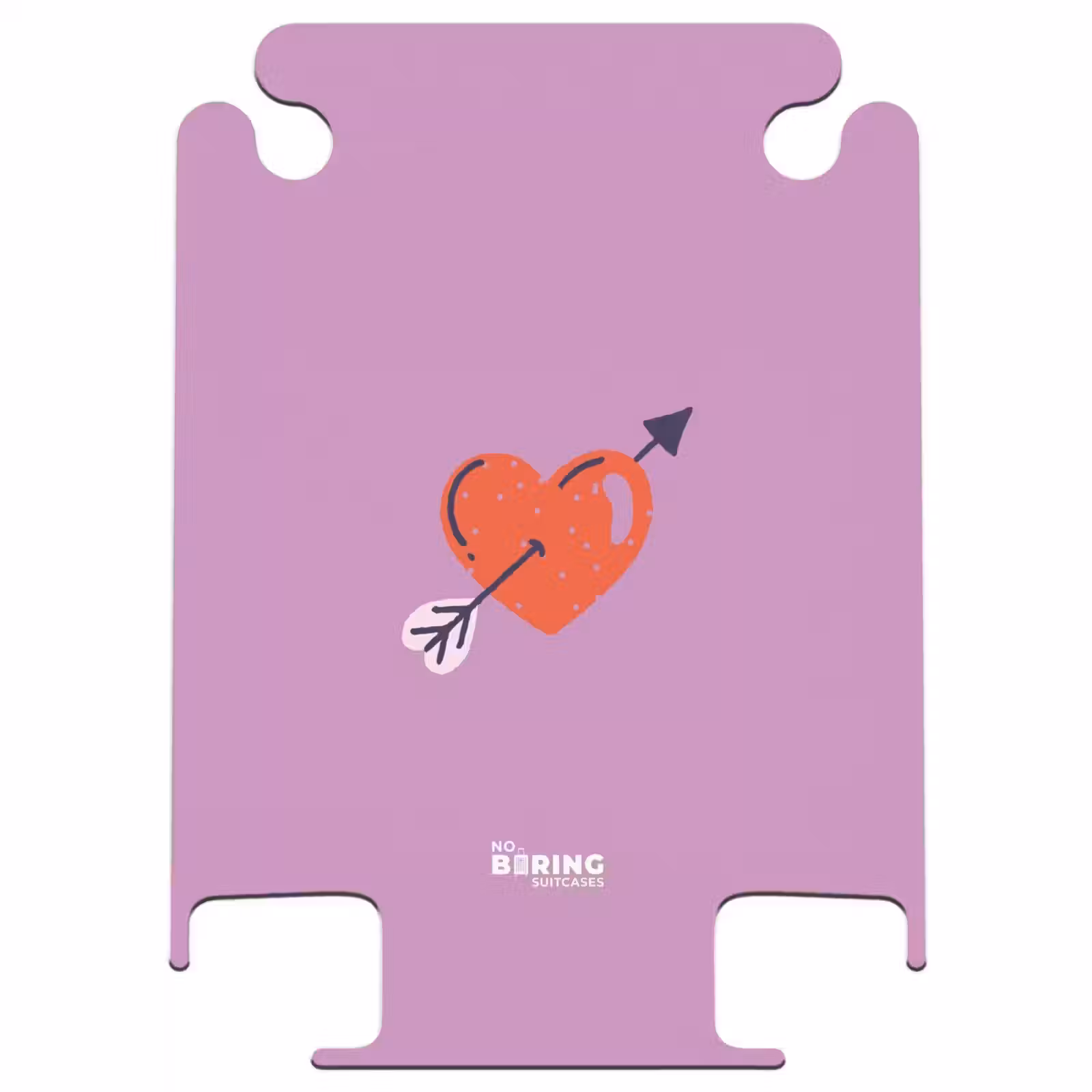 CaseSwap - Patterns - Red heart with arrow on purple background — 1
