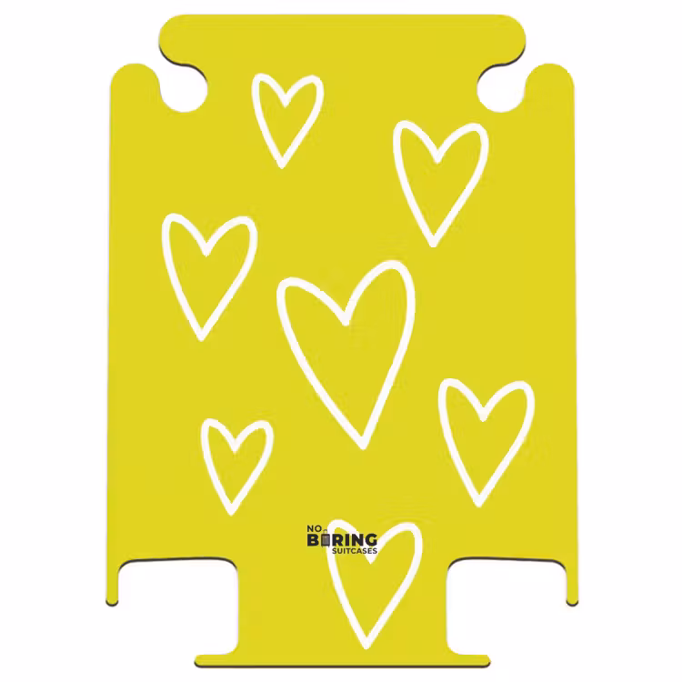CaseSwap - Patterns - Floating hearts on lemon yellow — 1