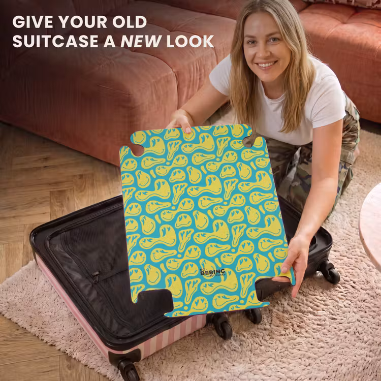 CaseSwap - Patterns - Pattern of distorted emojis on blue background — 3