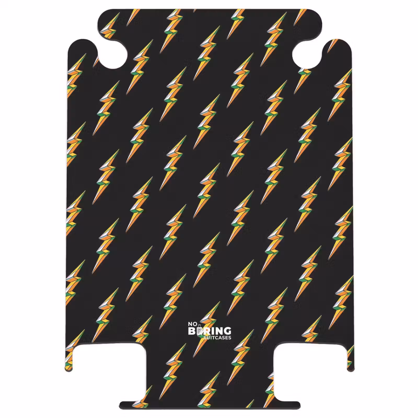 CaseSwap™ - Patterns - Golden lightning on black background — 1