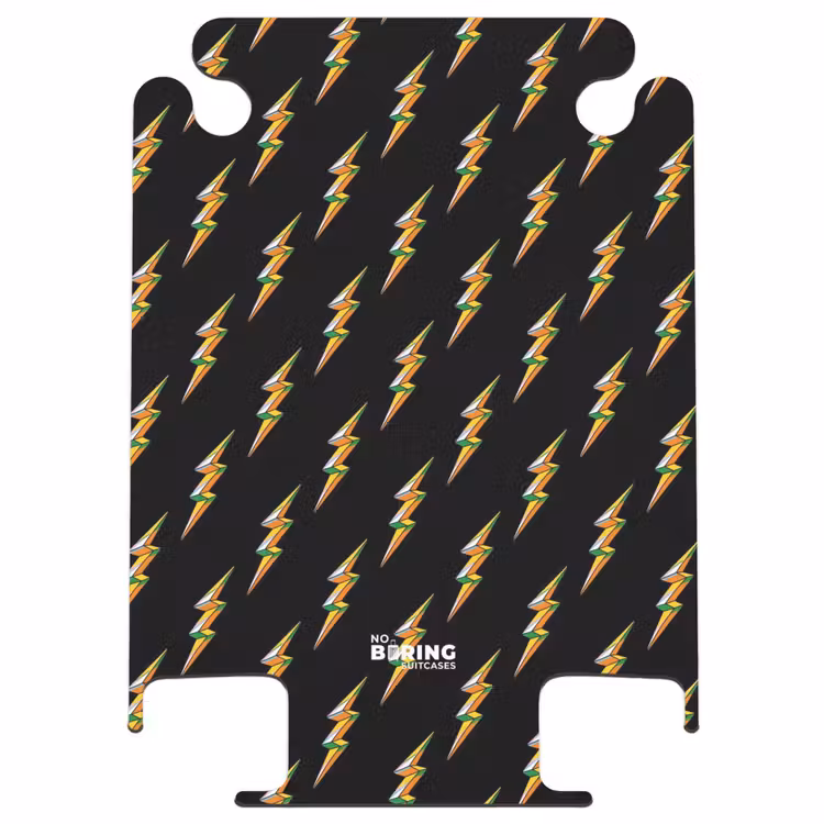 CaseSwap™ - Patterns - Golden lightning on black background — 1