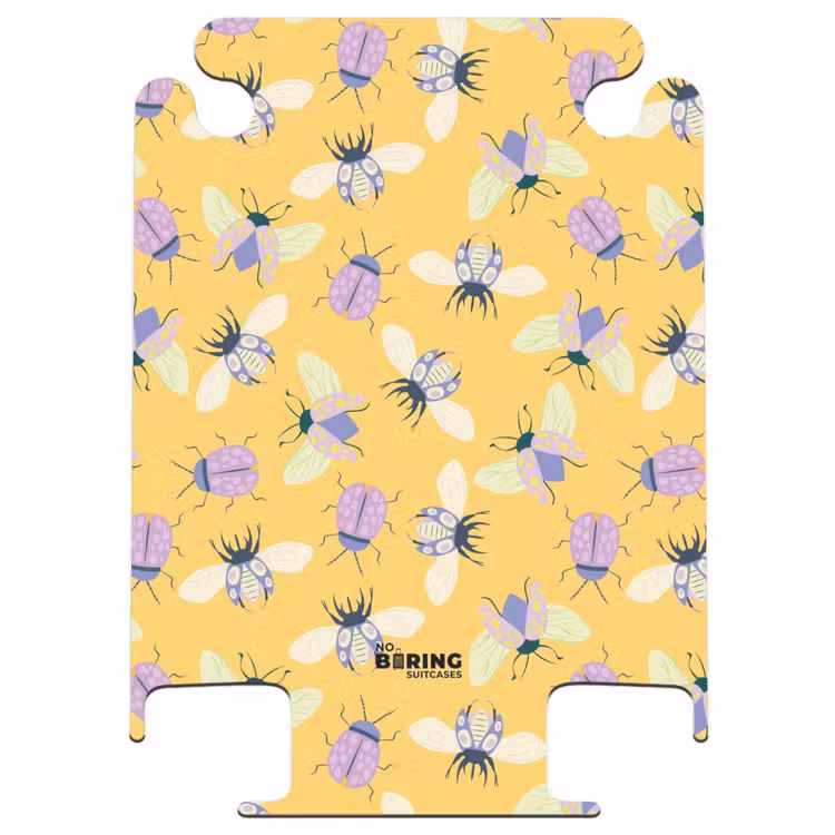 CaseSwap™ - Summer memories - Cheerful insect pattern on yellow — 1