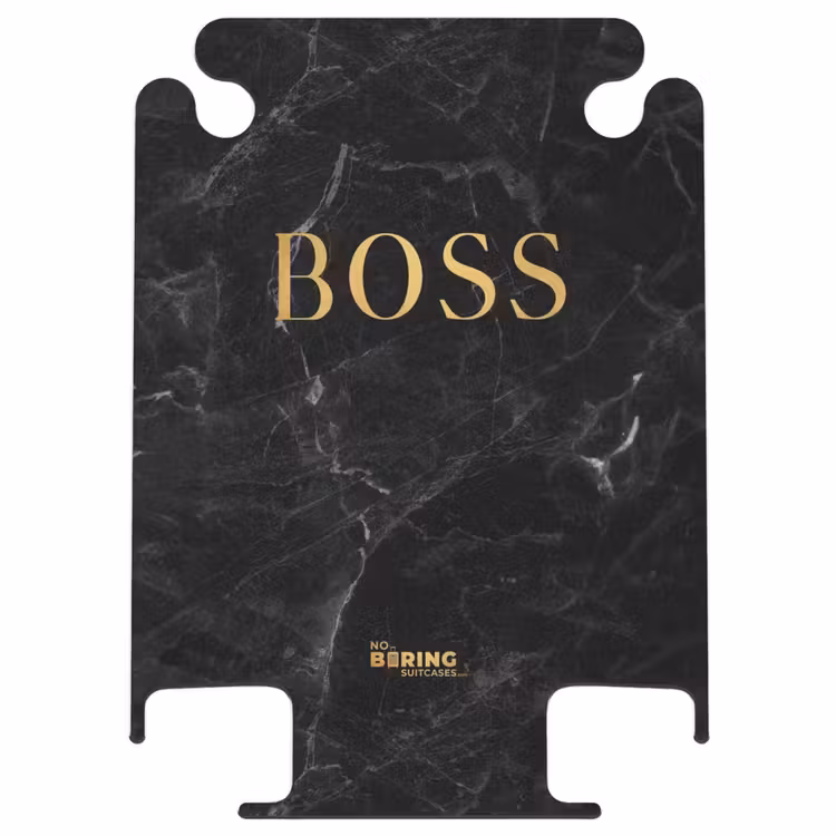CaseSwap™ - Quotes - Boss - Marble look - Gold - Black — 1