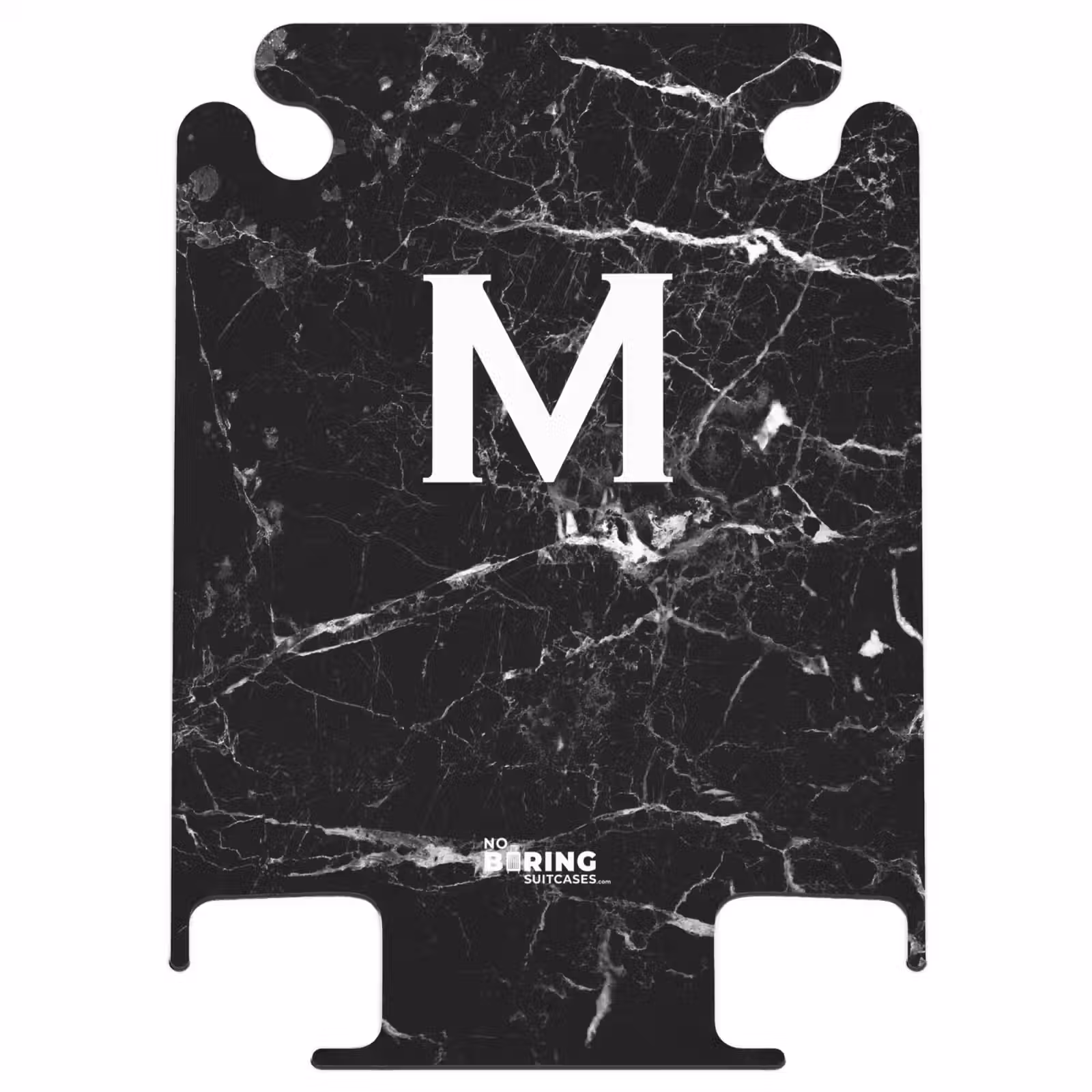 CaseSwap™ - Letter M - Marble print - Black - Luxury — 1