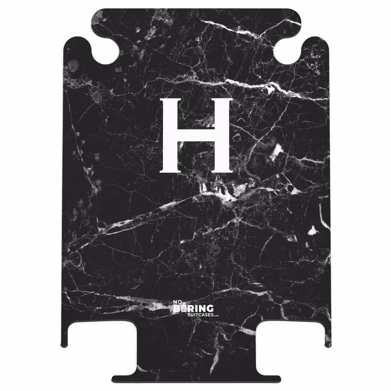 CaseSwap™ - Marble look - Letter H - Black — 1