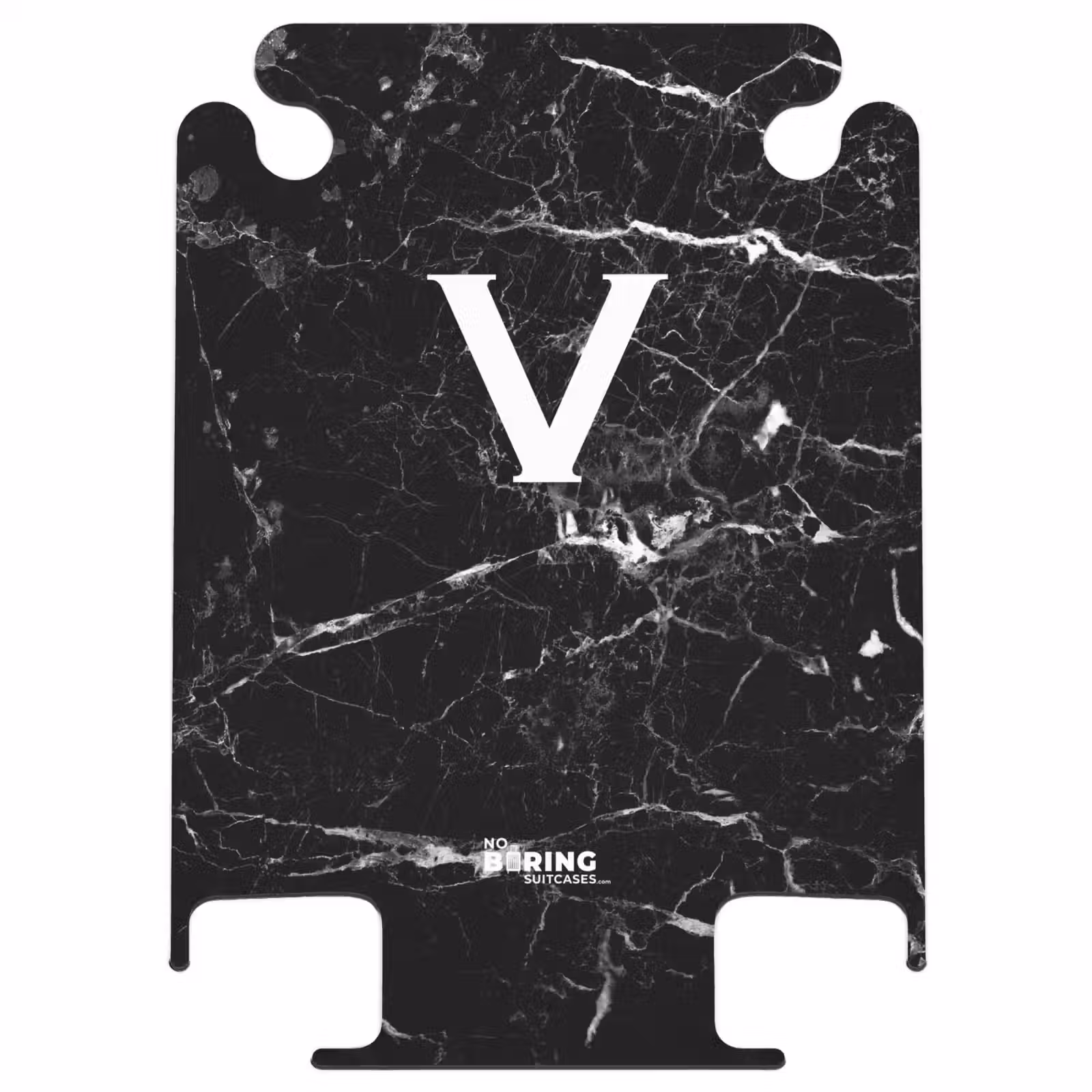 CaseSwap™ - Marble print - Black - Letter V — 1