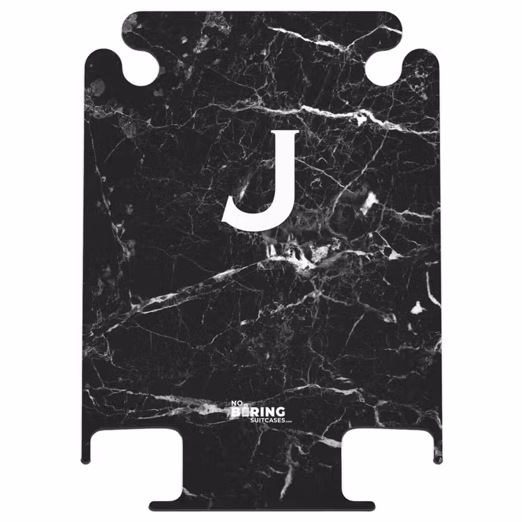 CaseSwap™ - Black - Marble look - Letter J - Marble — 1