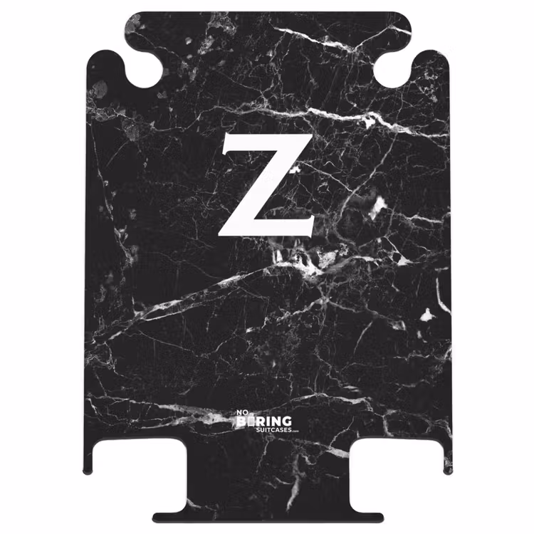 CaseSwap™ - Marble look - Letter Z - Black — 1