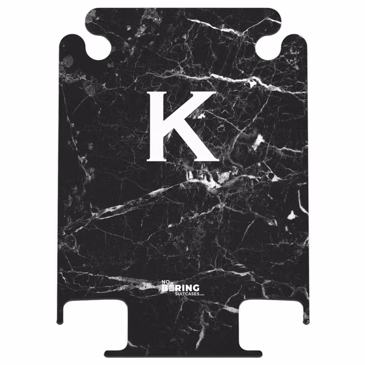 CaseSwap - Marble print - Black - Letter K — 1