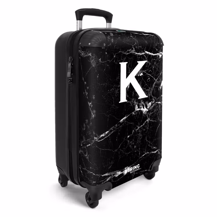 CaseSwap - Marble print - Black - Letter K — 2