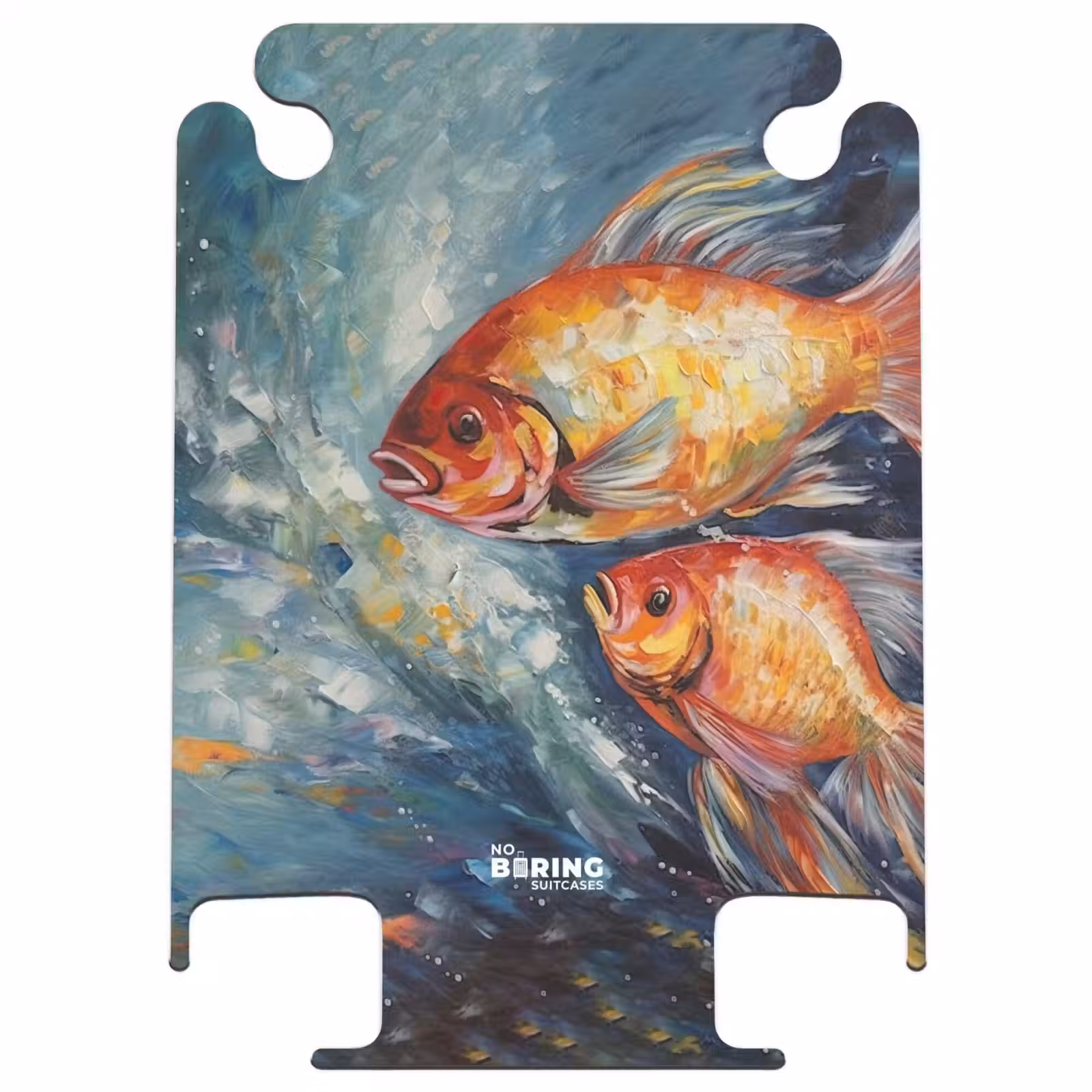 CaseSwap - Oil painting artwork of 2 goldfish in water — 1