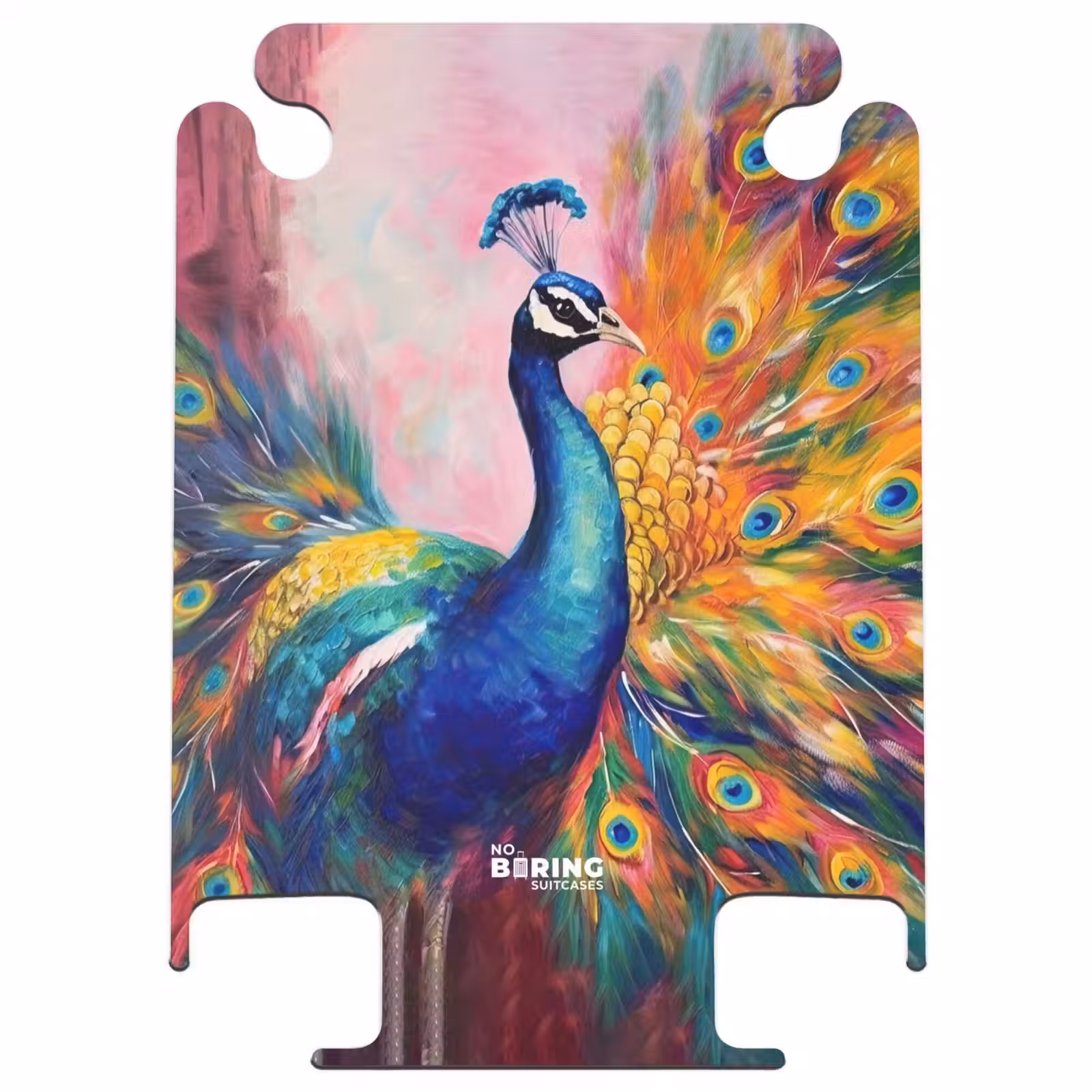 CaseSwap™ - Colorful portrait of a peacock in oil paint — 1
