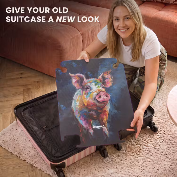 CaseSwap - Pig on dark background as oil art — 3