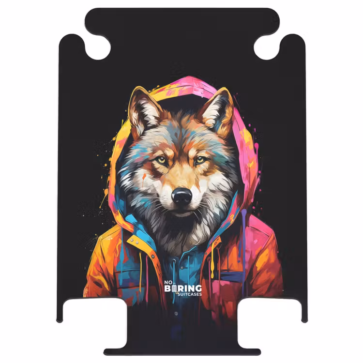 CaseSwap™ - Fox with colorful coat and paint splatter — 1