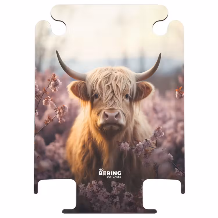 CaseSwap™ - Scottish highlander with pink flowers — 1