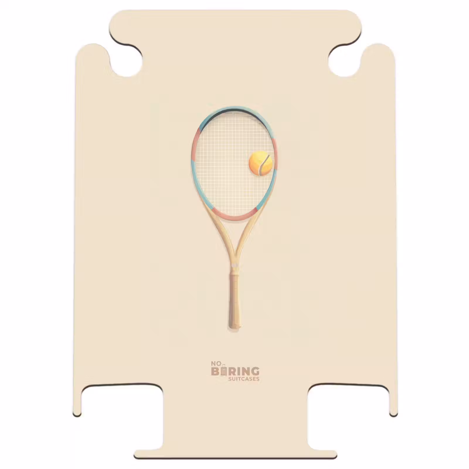 CaseSwap™ - A tennis racket in beige shades — 1