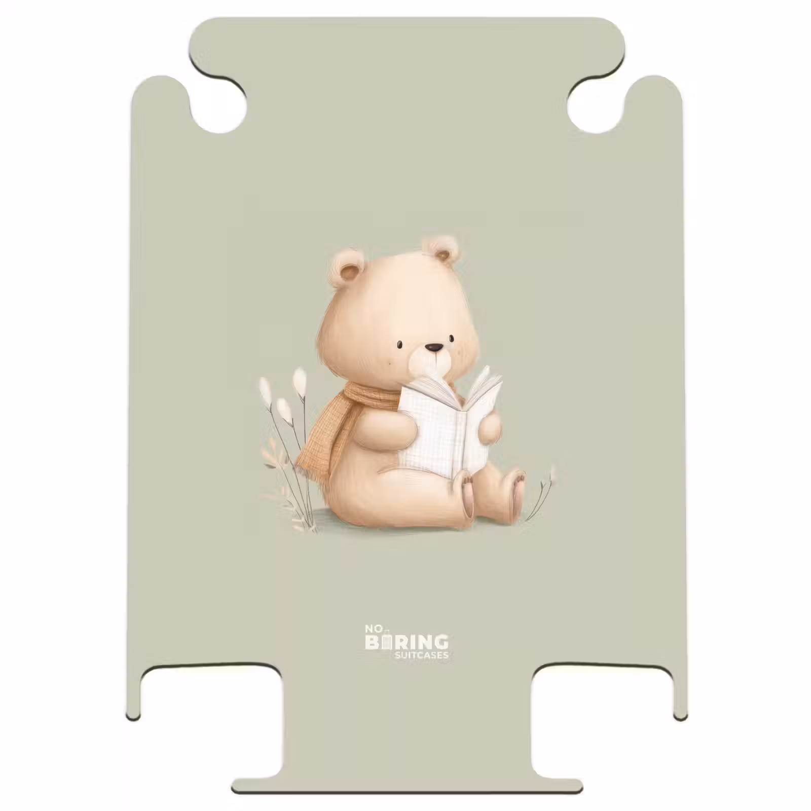 CaseSwap - A brown bear with a book - Green — 1